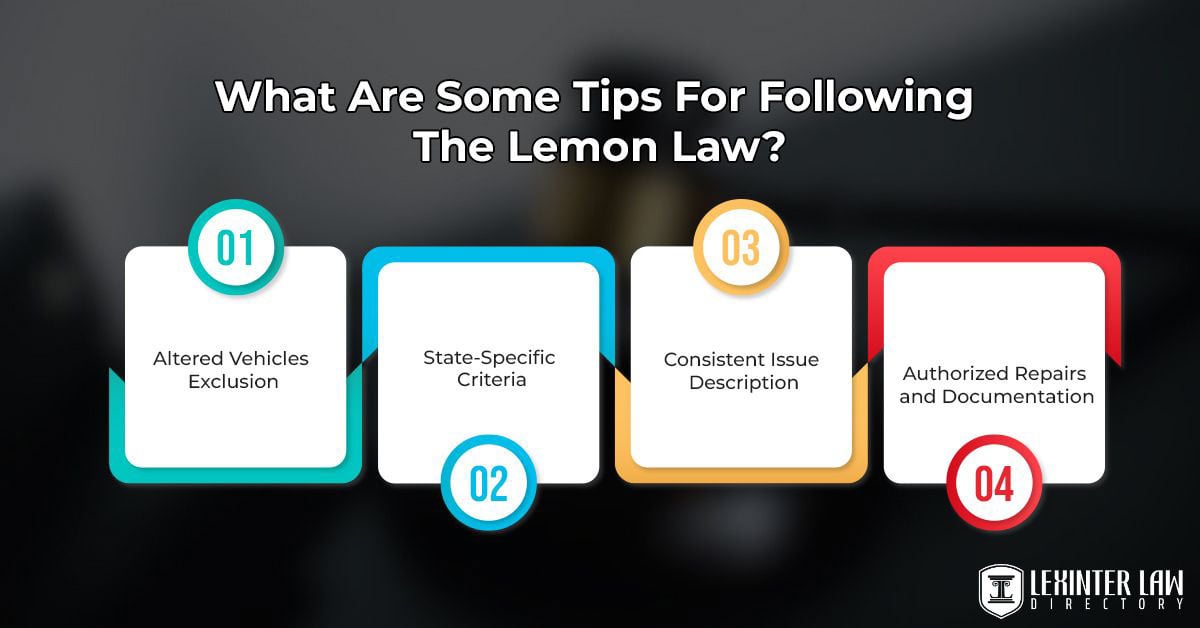 What Are Some Tips For Following The Lemon Law