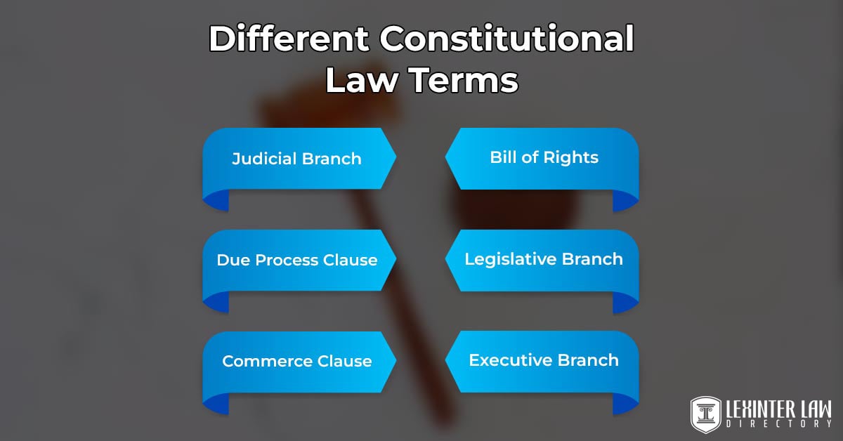 Different Constitutional Law Terms