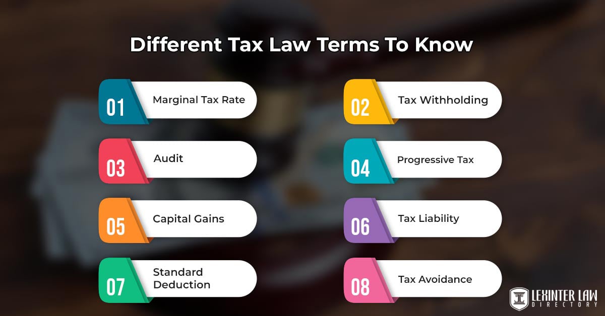 What Are The Different Tax Law Terms To Know
