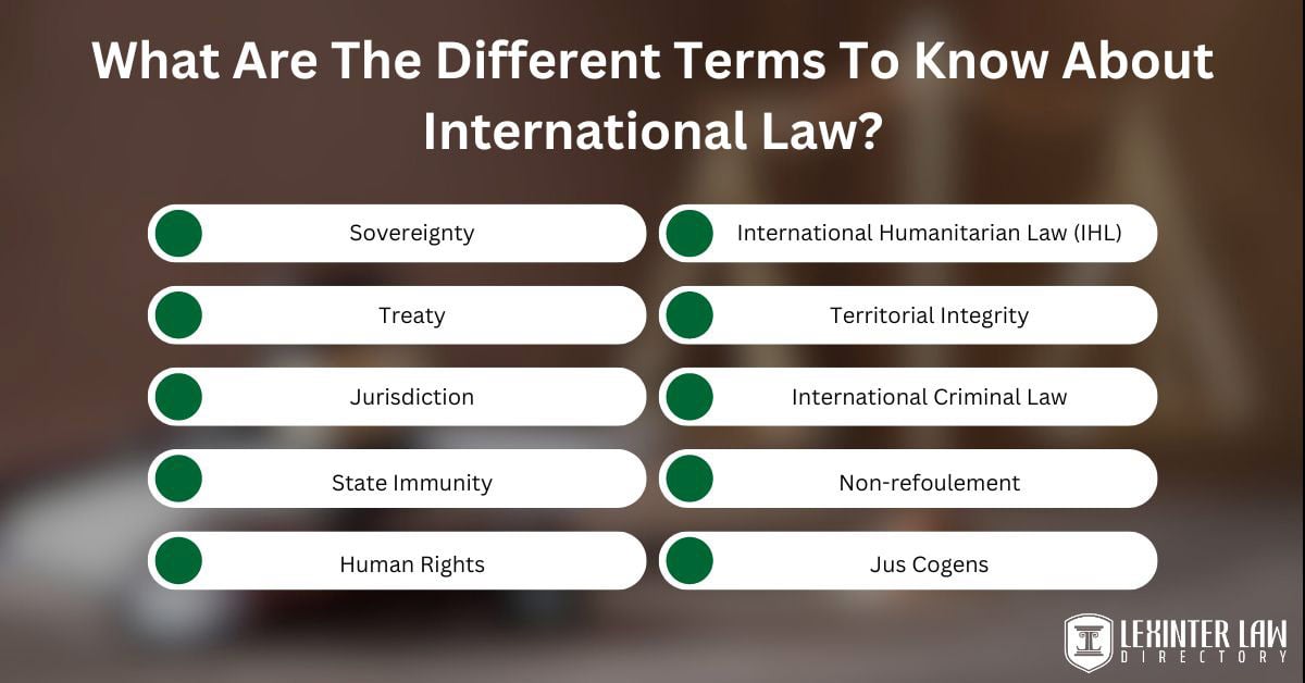 What Are The Different Terms To Know About International Law