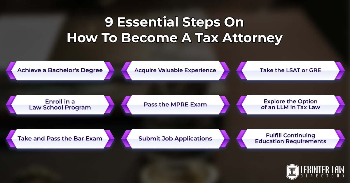 9 Essential Steps On How To Become A Tax Attorney
