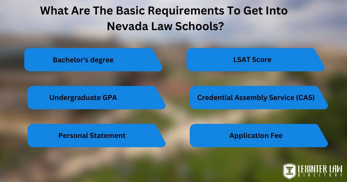 What Are The Basic Requirements To Get Into Nevada Law Schools?