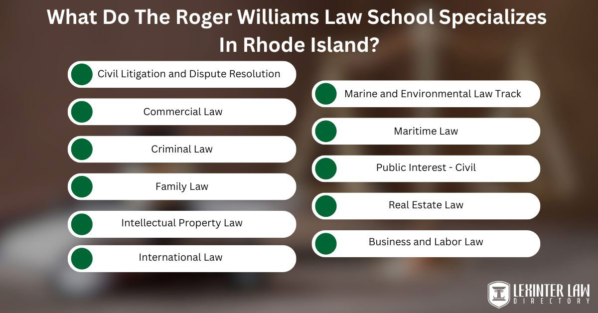 What Do The Roger Williams Law School Specializes In Rhode Island