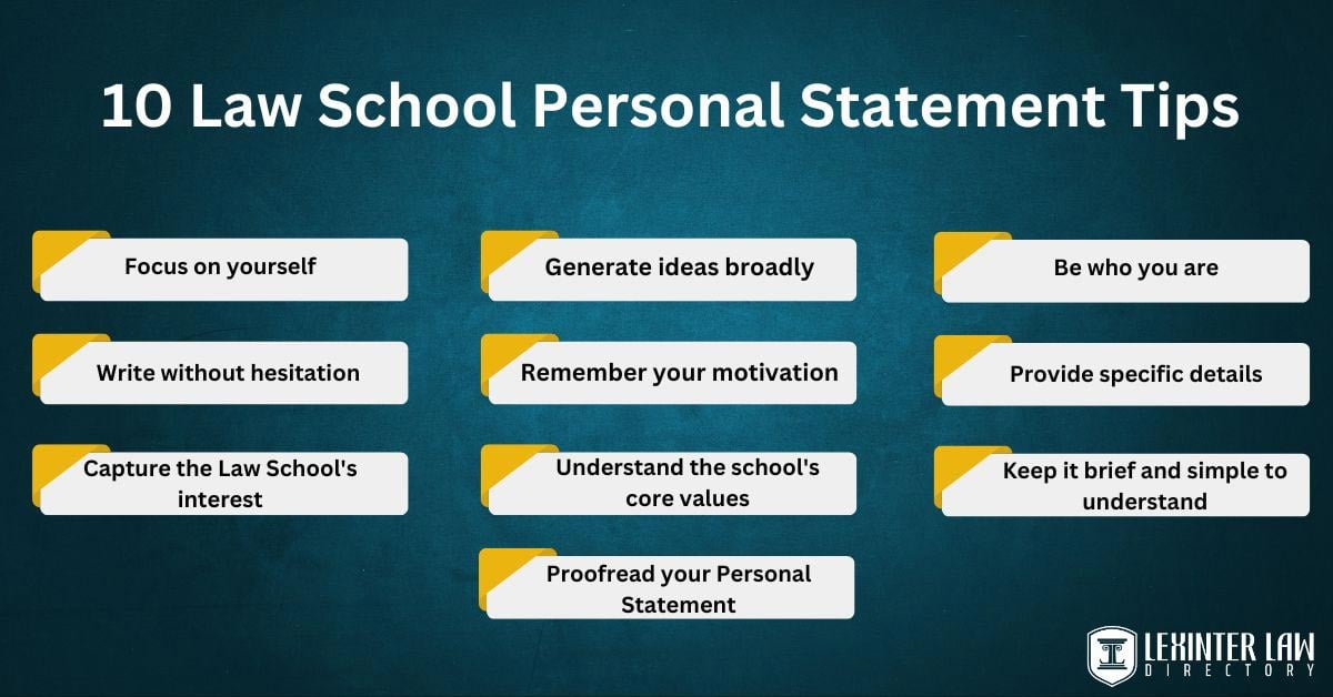 10 Law School Personal Statement Tips