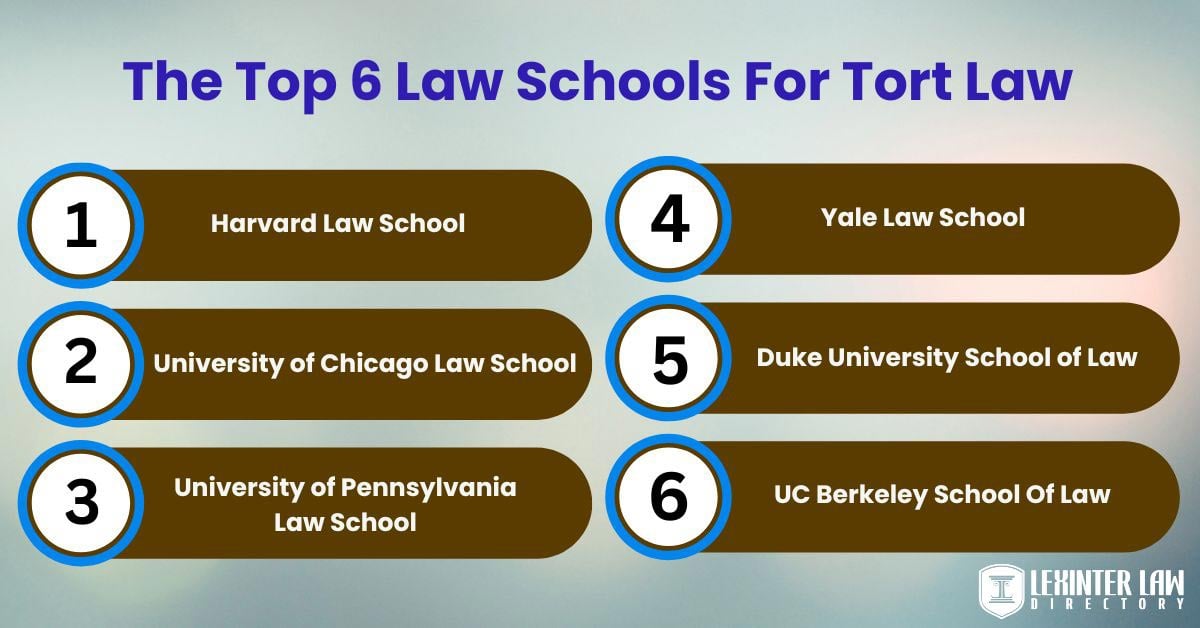 The Top 6 Law Schools For Tort Law
