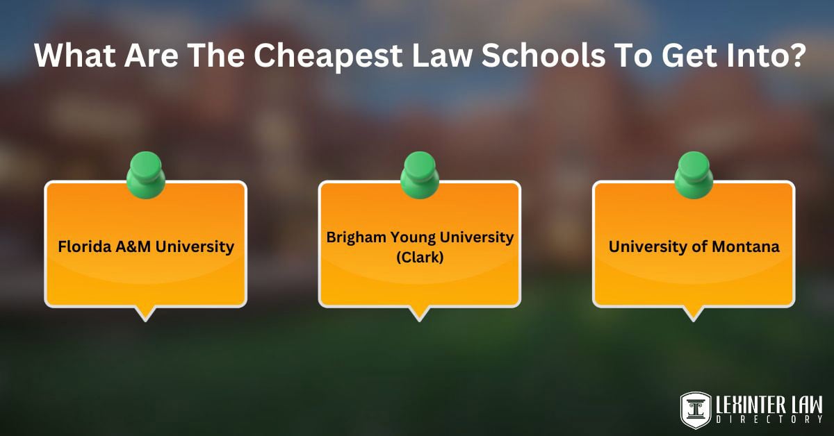 What Are The Cheapest Law Schools To Get Into?