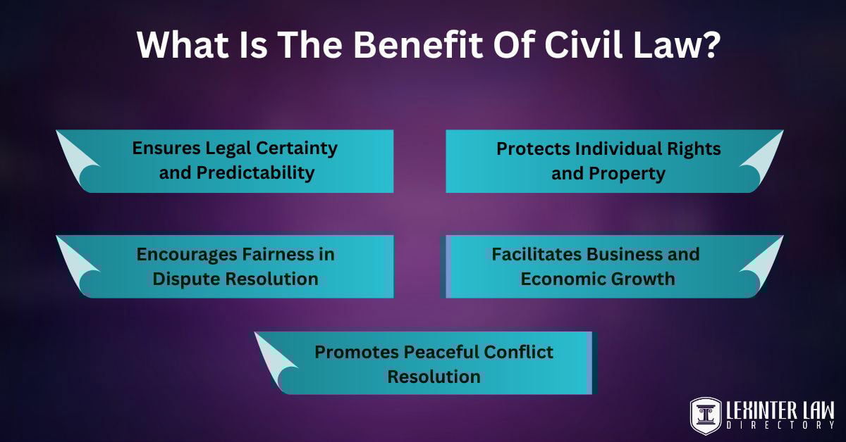 What Is The Benefit Of Civil Law?