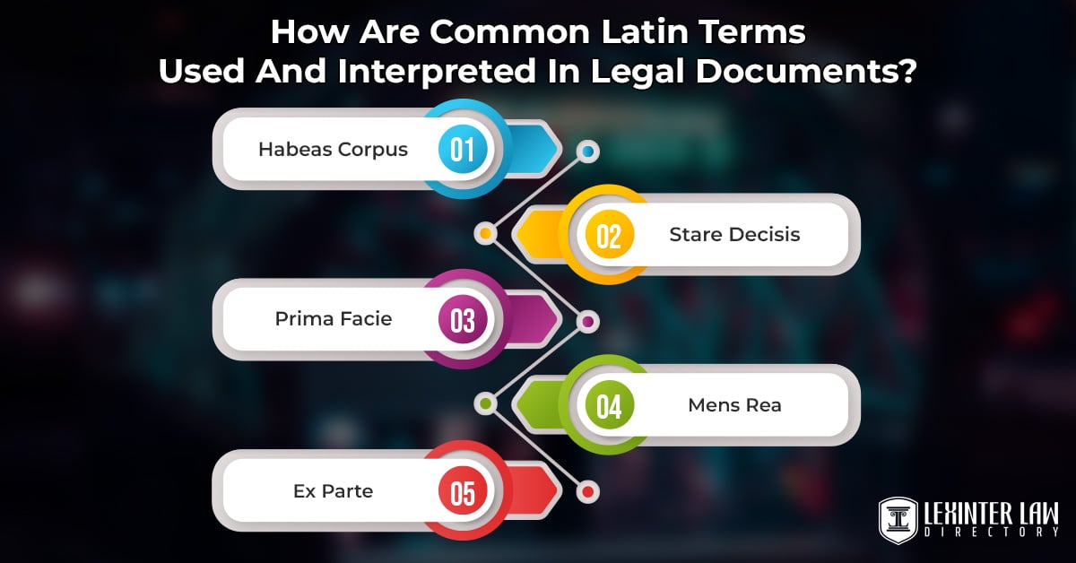 20 Commonly Used Latin Legal Terms How Are Common Latin Terms Used And Interpreted In Legal Documents?